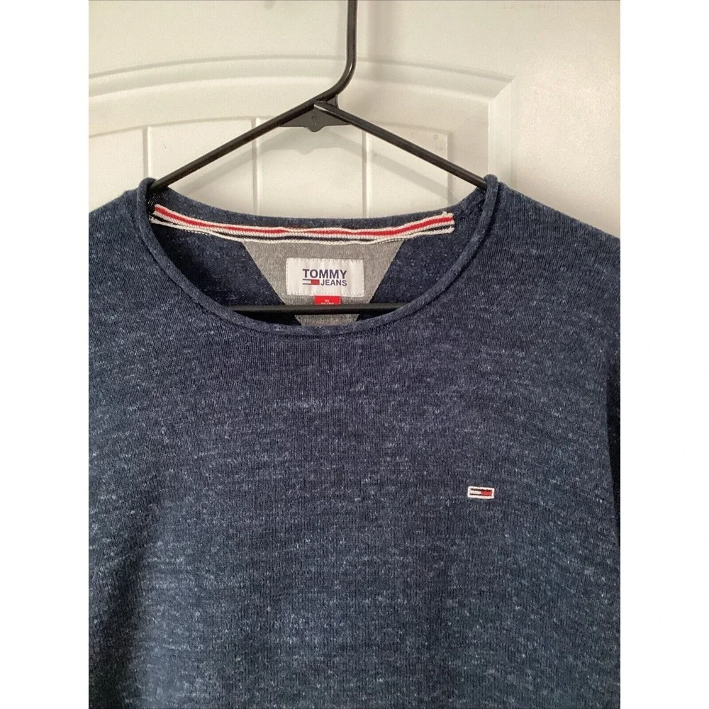 Tommy Jeans Men Crew Neck Pullover Jumper Sweater Size XL TG
